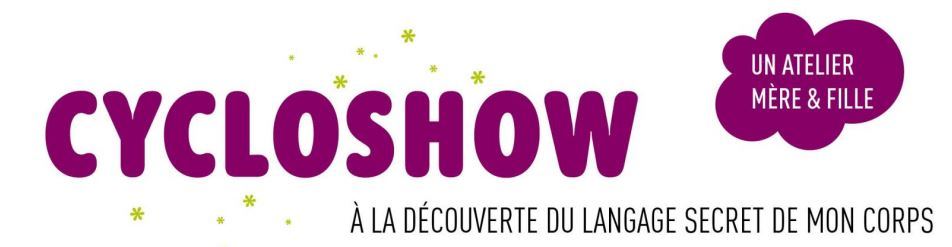 Ateliers ” CycloShow ” pour les jeunes filles de 10 à 14 ans et leurs mamans au Bouscat (Gironde)
