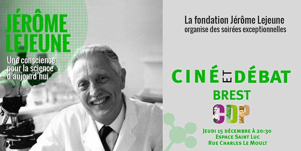 Brest – Les Conférences du Ponant vous invitent à une soirée ciné-débat avec la Fondation Lejeune