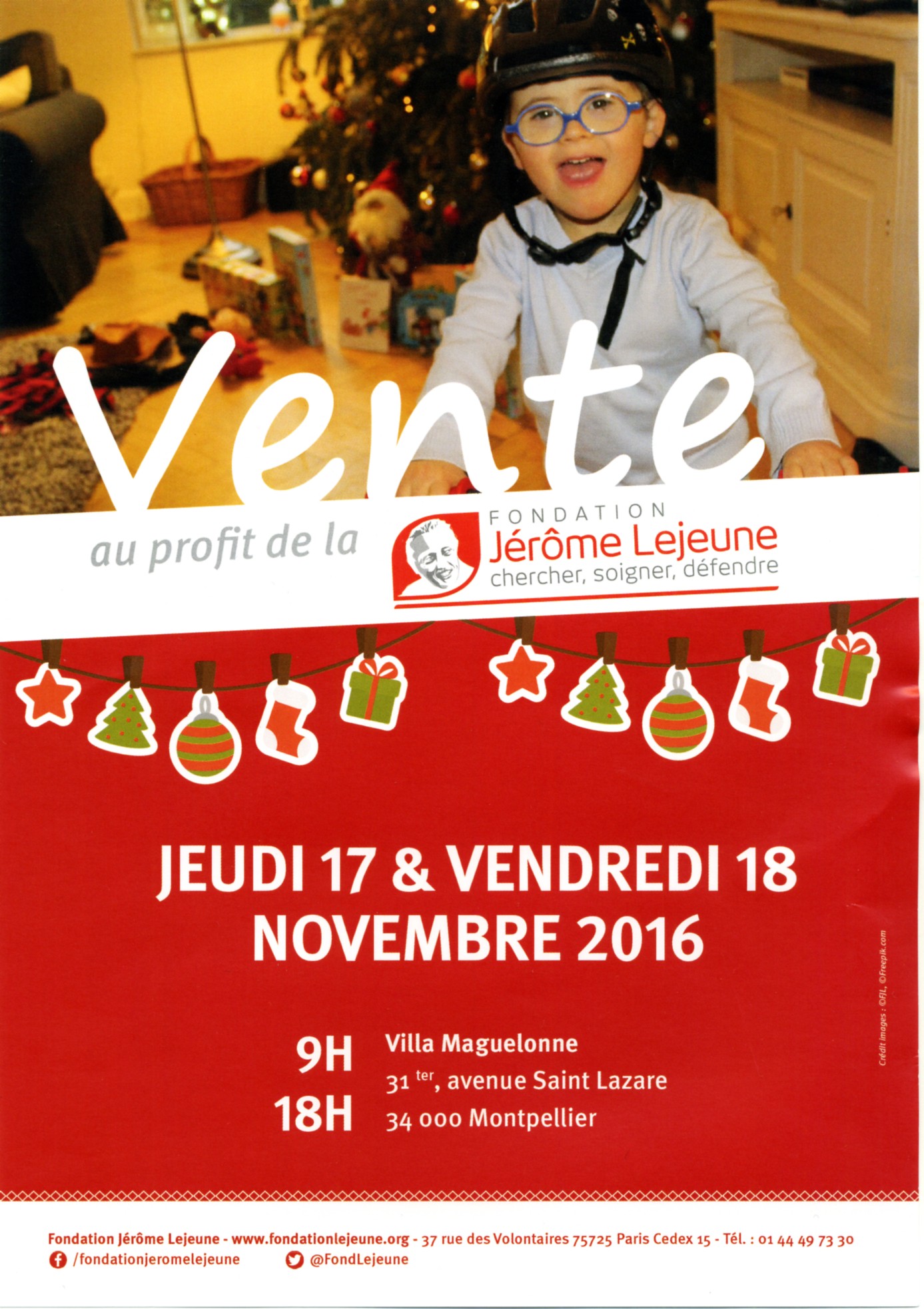 Montpellier – Vente de Noël au profit de la Fondation Lejeune