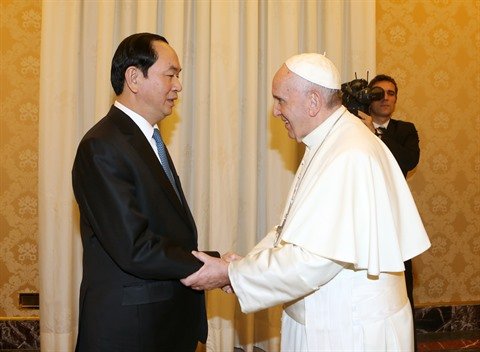 Première rencontre entre un pape et un président vietnamien depuis 1975