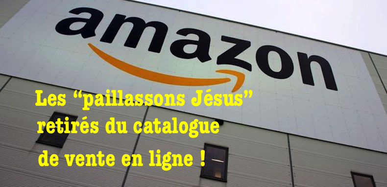 La pétition qui fait plier Amazon. Les paillassons Jésus sont retirés