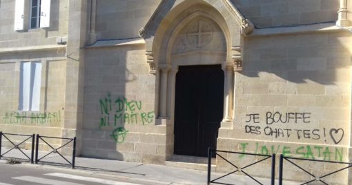 Des inscriptions christianophobes sur les murs du séminaire de Bordeaux