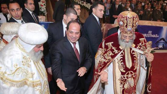 Le Président al-Sissi assiste à la Messe du Noël copte