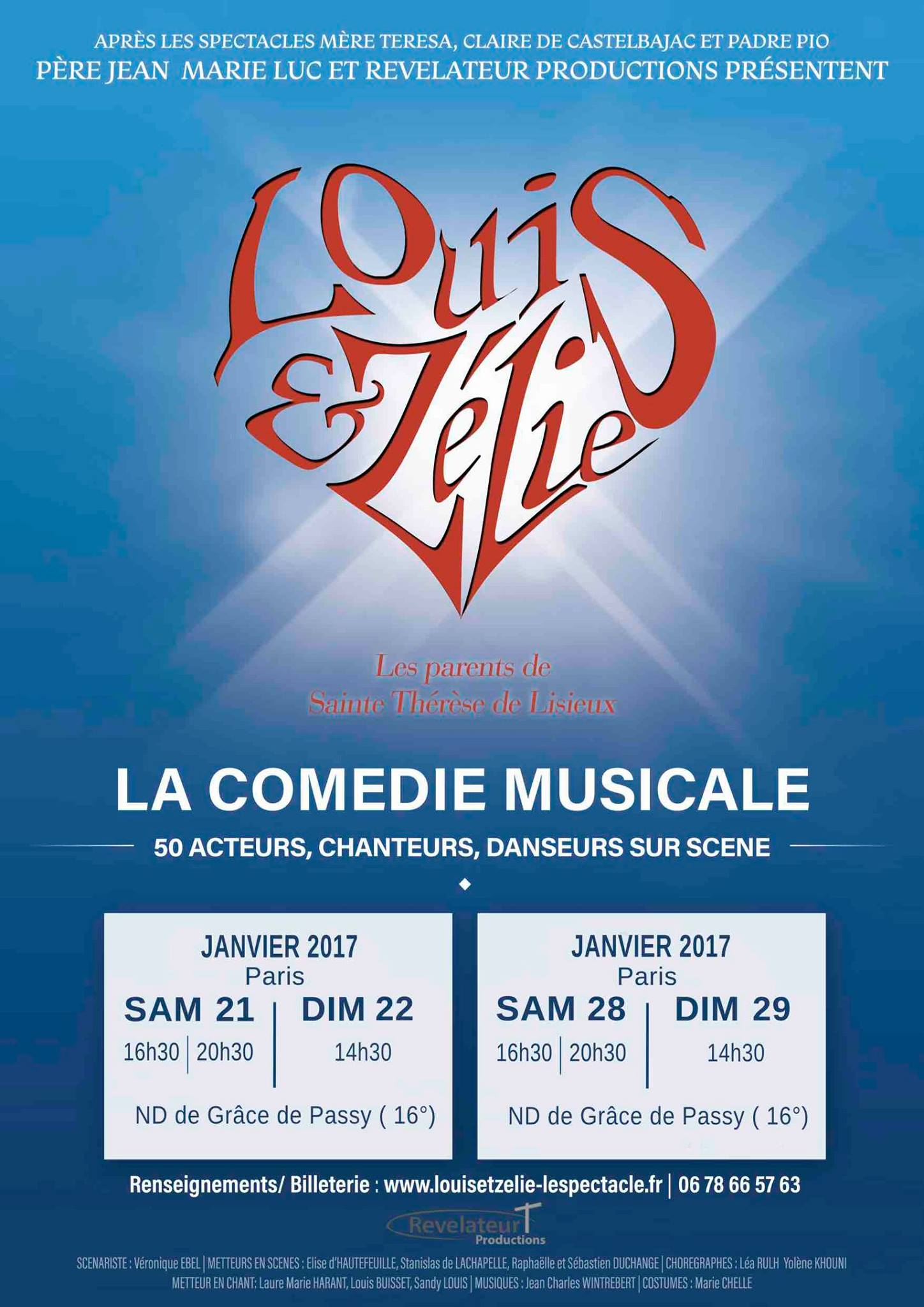 Louis & Zélie : dernières dates pour le spectacle du père Jean Marie Luc à Paris