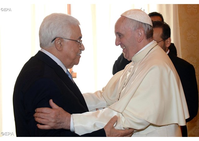Le pape recevra en audience le président palestinien
