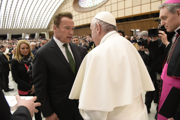 Schwarzenegger a hâte de travailler avec le pape
