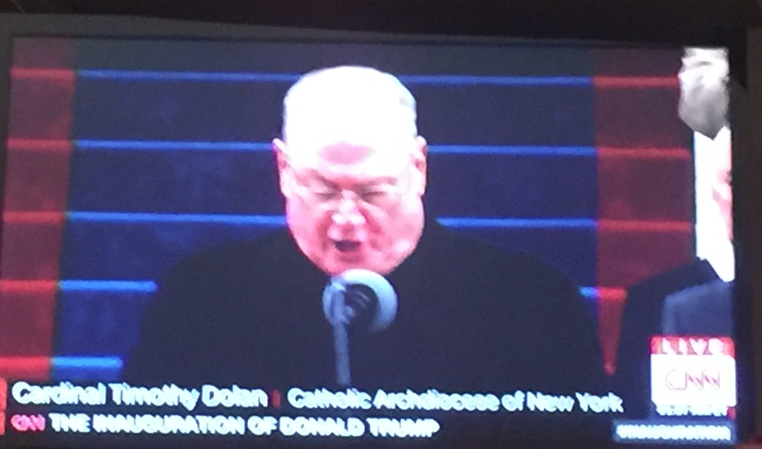Inauguration de la présidence Trump: Le cardinal Dolan dit la première prière