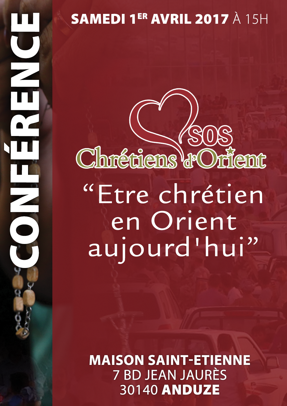 Anduze – Conférence organisée par SOS Chrétiens d’Orient : “Etre chrétien en Orient aujourd’hui”
