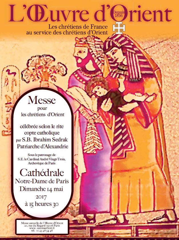 Messe annuelle de l’Œuvre d’Orient en la Cathédrale Notre-Dame de Paris