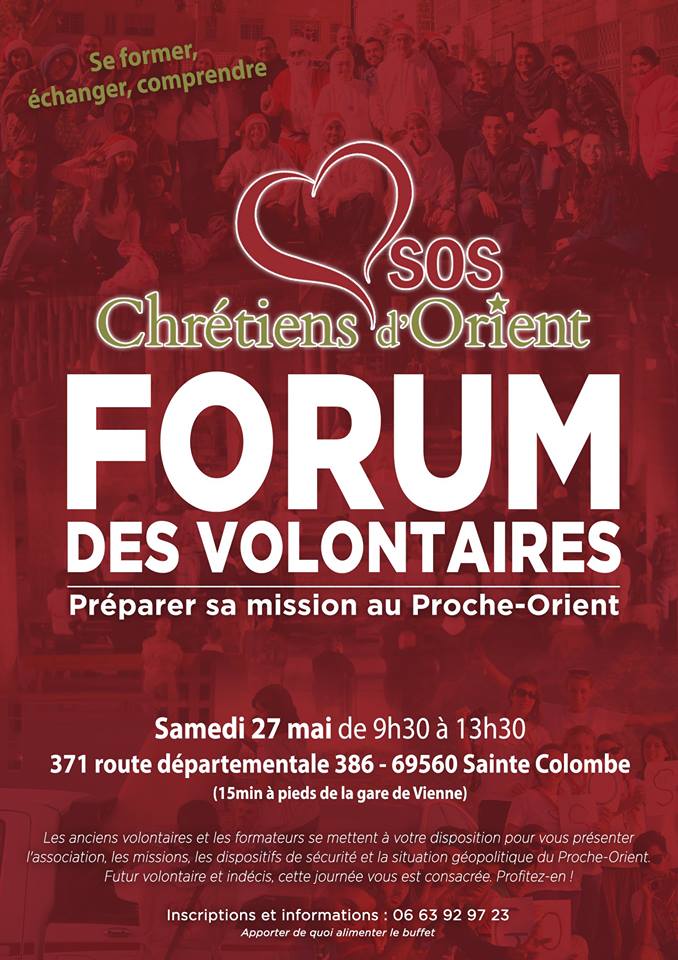 Sainte-Colombe – Forum des volontaires de SOS Chrétiens d’Orient