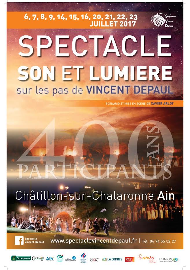 “Sur les pas de Vincent de Paul” : grand son et lumière à Chatillon-sur-Chalaronne