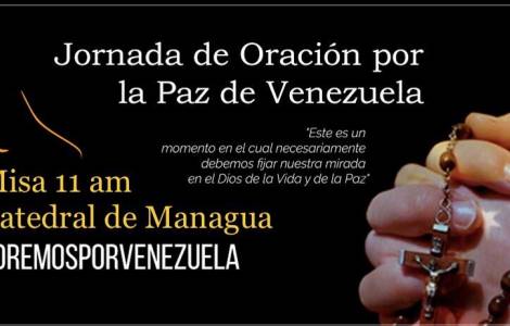 L’Eglise du Nicaragua prie pour le Venezuela