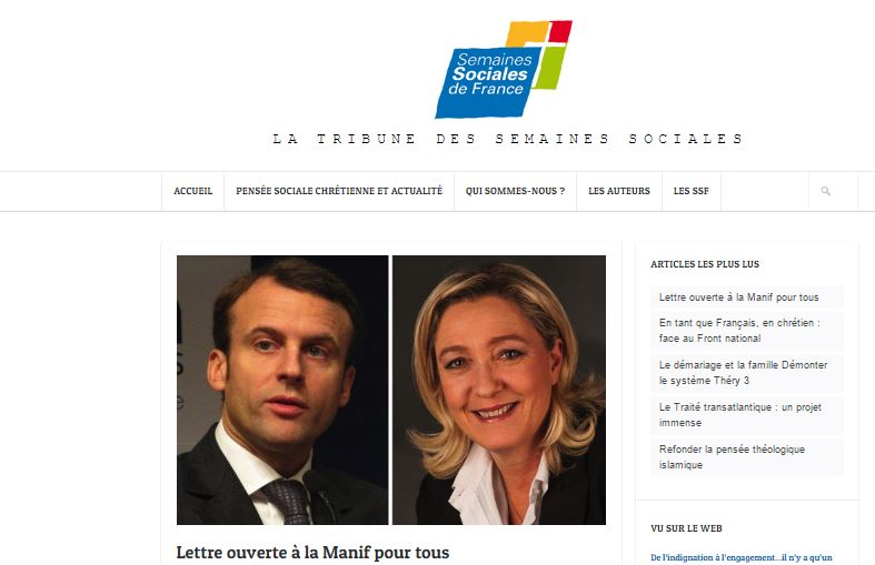 Elections – Les Semaines Sociales de France et Habitat et humanisme répondent à La manif pour tous