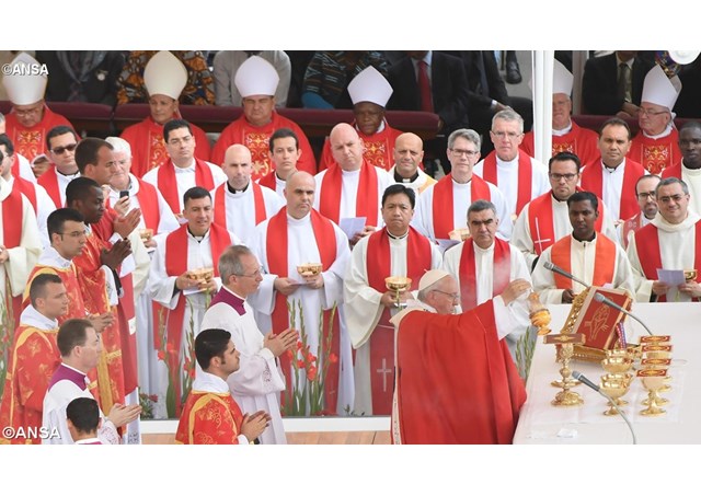 Le pape François à célébré la messe pour les cardinaux et évêques décédés