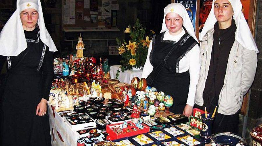 Carnac – Exposition vente par les moniales orthodoxes du monastère Sainte Elizabeth de Minsk