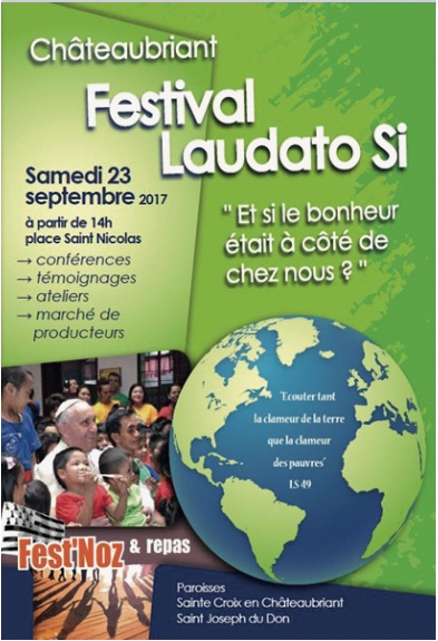 23 septembre 2017 : Festival Laudato Si à Châteaubriant