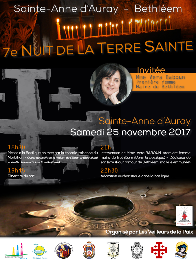 7e nuit de la Terre Sainte à Sainte-Anne d’Auray (56) le 25 novembre