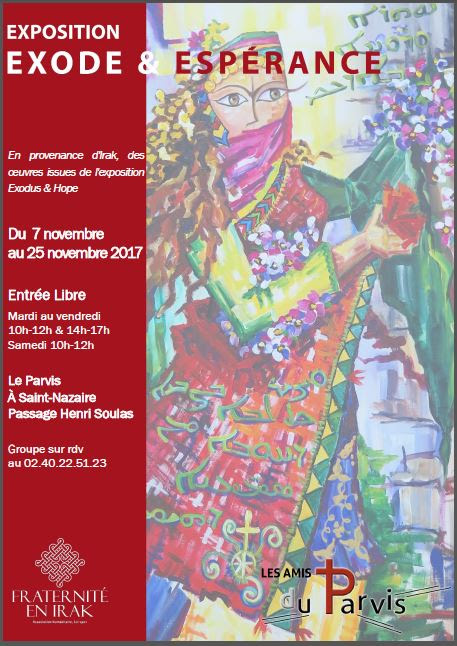 Saint-Nazaire (44), du 7 au 24 novembre :  expo exceptionnelle “Exode et espérance” avec les oeuvres d’artistes irakiens