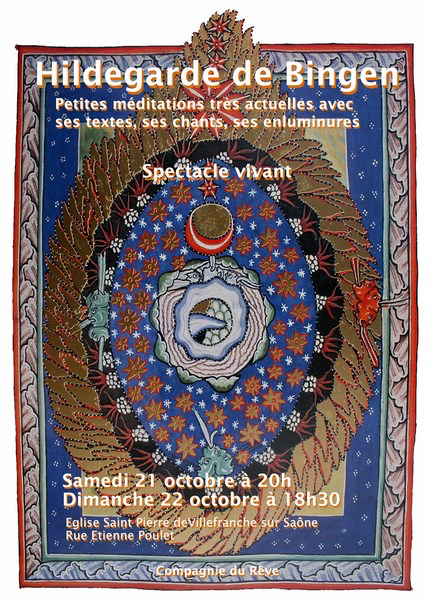 Spectacle Hildegarde de Bingen à Villefranche-sur-Saône les 21 et 22 octobre