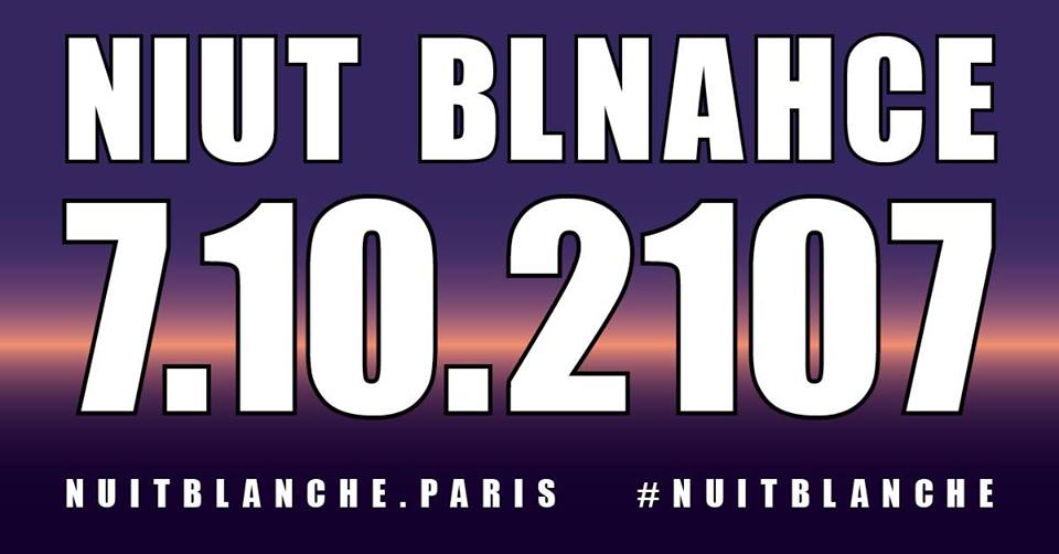 Nuit Blanche 2017 dans les églises de Paris les 7 et 8 octobre