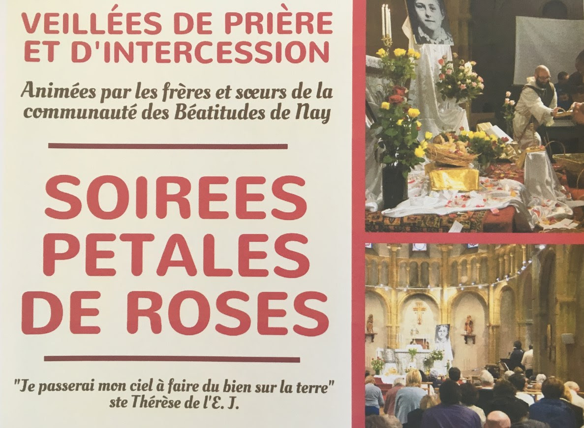 Soirées “Pétales de roses” avec les Béatitudes à Nay samedi 7 et 8 octobre