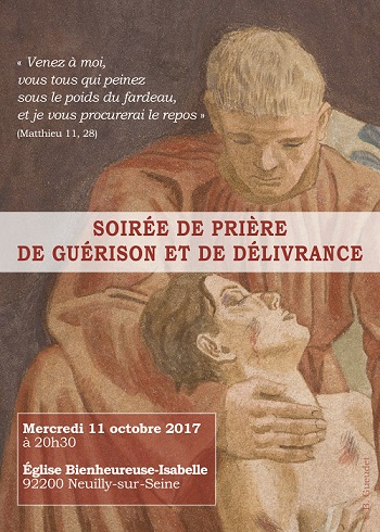 Soirée de prière de guérison et de délivrance sous la présidence de Mgr Yvon Aybram à Neuilly le 11 octobre