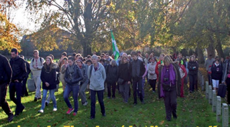Route de la paix le 11 novembre, de Nieppe (59) à Kemmel