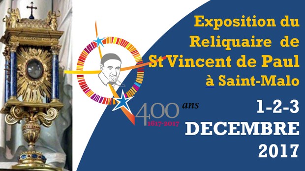 Reliques du Cœur de saint Vincent-de-Paul à Saint-Malo (35) du 1er au 3 décembre
