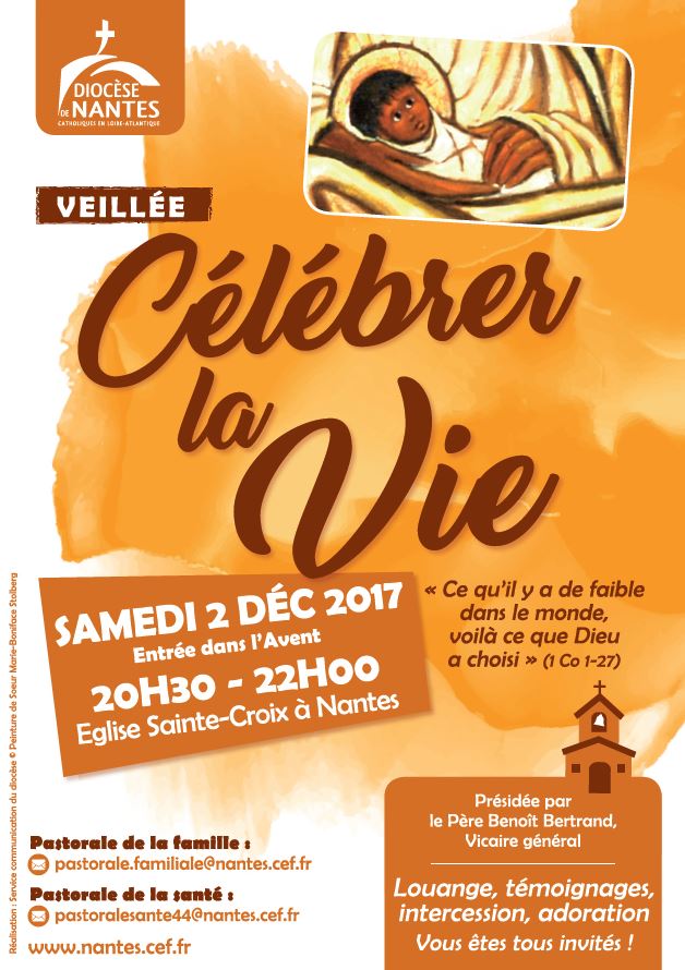 2 décembre 2017 : Invitation à Célébrer la Vie à Nantes (44)