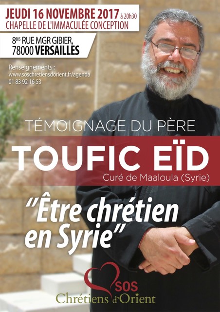 Yvelines – Conférence-témoignage avec le Père Toufic Eïd