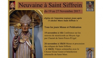 Neuvaine de la Saint Siffrein – Carpentras (84) du 19 au 27 novembre
