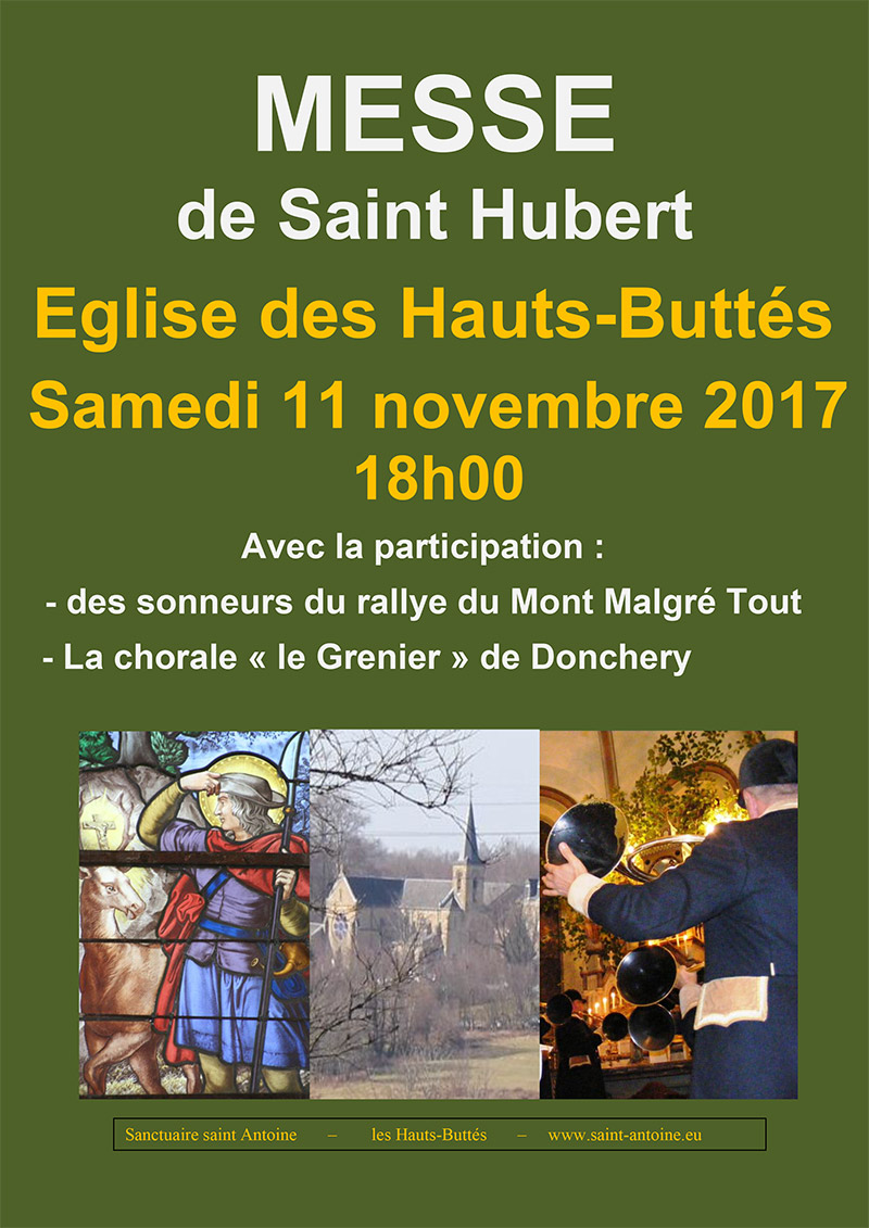 Hauts-Buttés (08) : messe de la Saint Hubert le 11 novembre