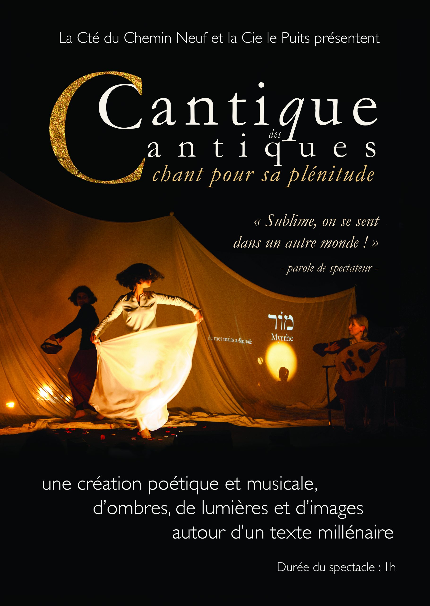Le Cantique des Cantiques, un spectacle, une audace ! le 7 décembre à Lyon (69)