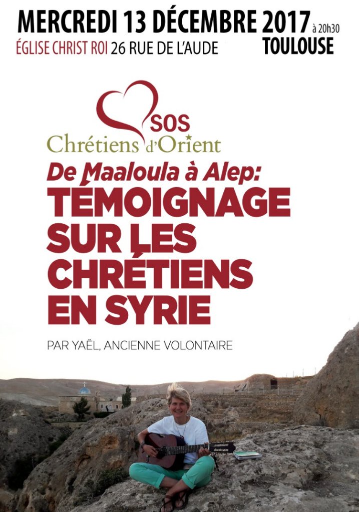 Toulouse – Conférence-témoignage sur les chrétiens en Syrie