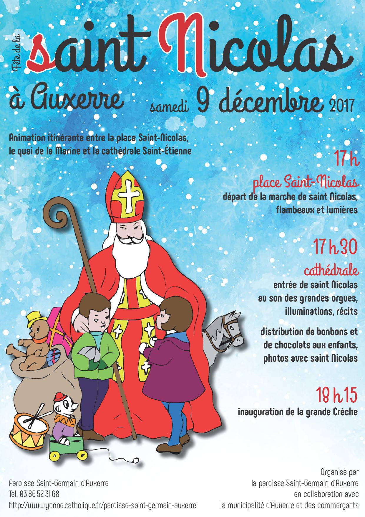 Fête de Saint-Nicolas à Auxerre (89) le 9 décembre