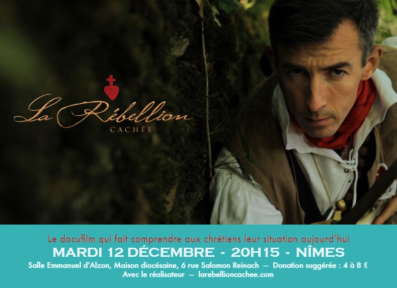 Projection du film La rébellion cachée à Nîmes (30) le 12 décembre