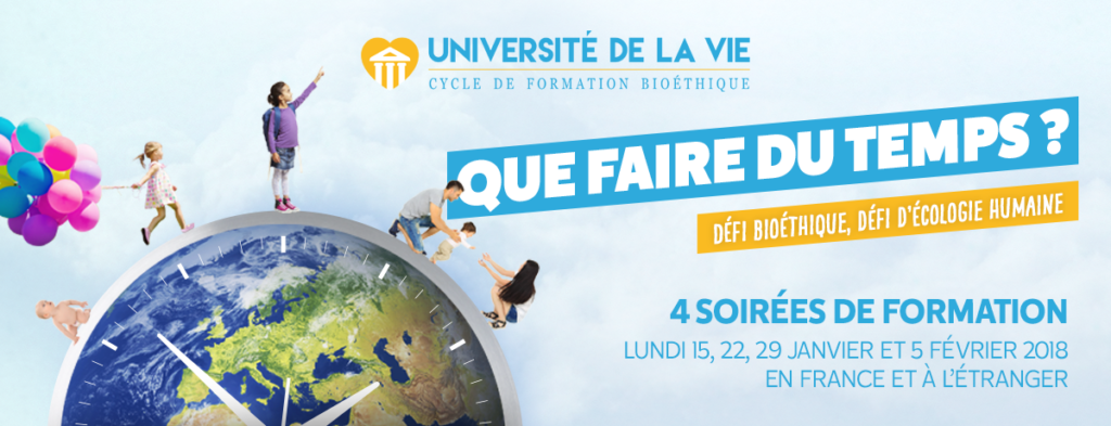 Alliance VITA lance sa 13ème Université de la vie : 15, 22, 29 janvier et 5 février en France et à l’étranger