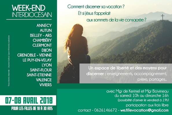 Week-end « Lève-toi ma bien-aimée et viens ! » à Annecy (74) les 7 et 8 avril
