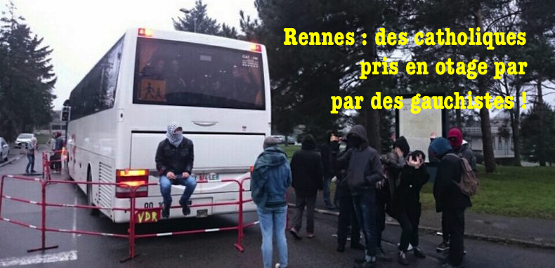 Marche pour la vie – Un bus retenu en otage 3h à Rennes