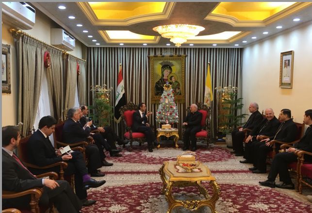 Irak – Une délégation de sénateurs Français rencontre le patriarche chaldéen
