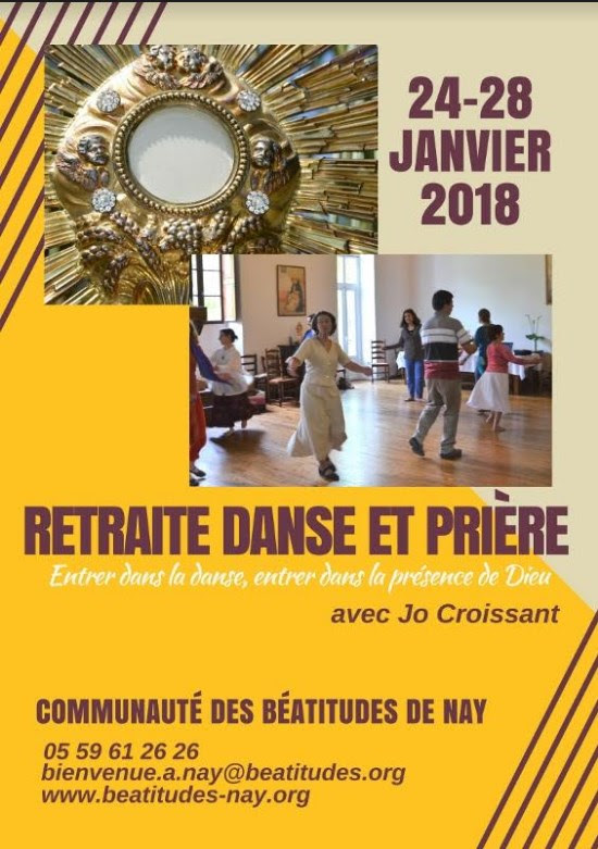 Retraite “danse et prière” à Nay (64) du 24 au 28 janvier 2018