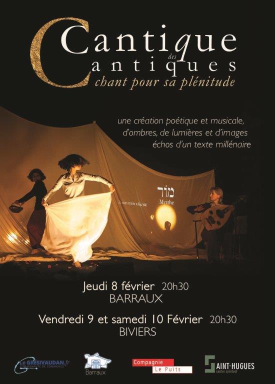 Le Cantique des Cantiques, un spectacle, une audace ! Les 8, 9 et 10 février 2018 en Isère (38)