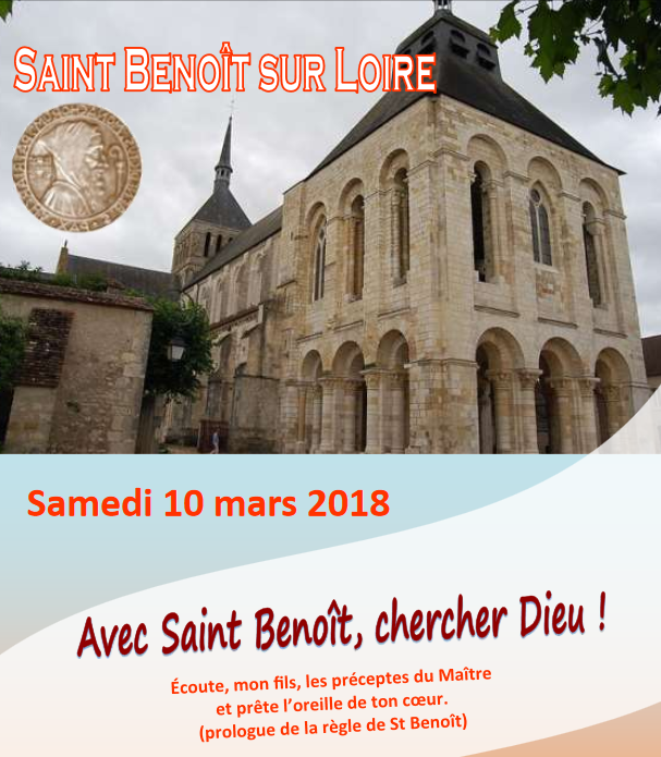 Pèlerinage à Saint-Benoît-sur-Loire le 10 mars 2018 – diocèse d’Evry (91)