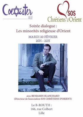 Lille – Soirée dialogue: Les minorités religieuses d’Orient