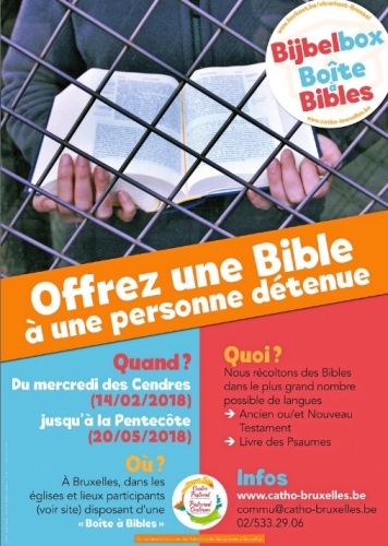 Bruxelles – Des Bibles derrière les barreaux