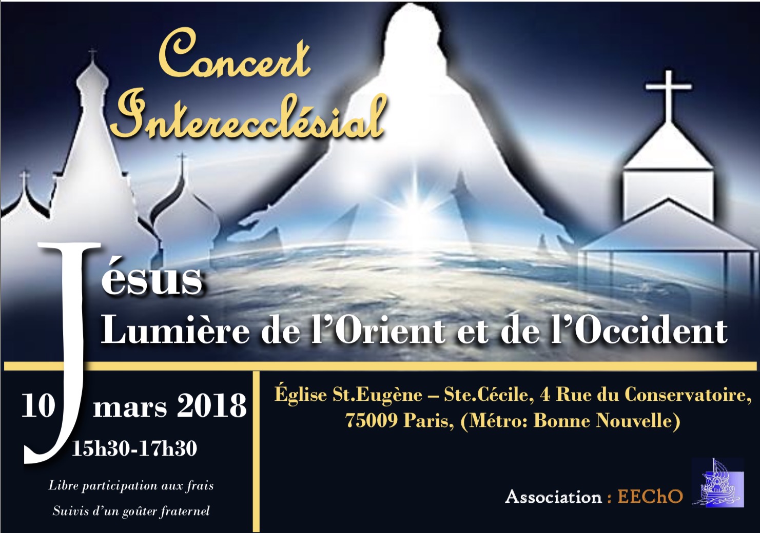 Paris – 10ème concert interecclésial de l’association EEChO