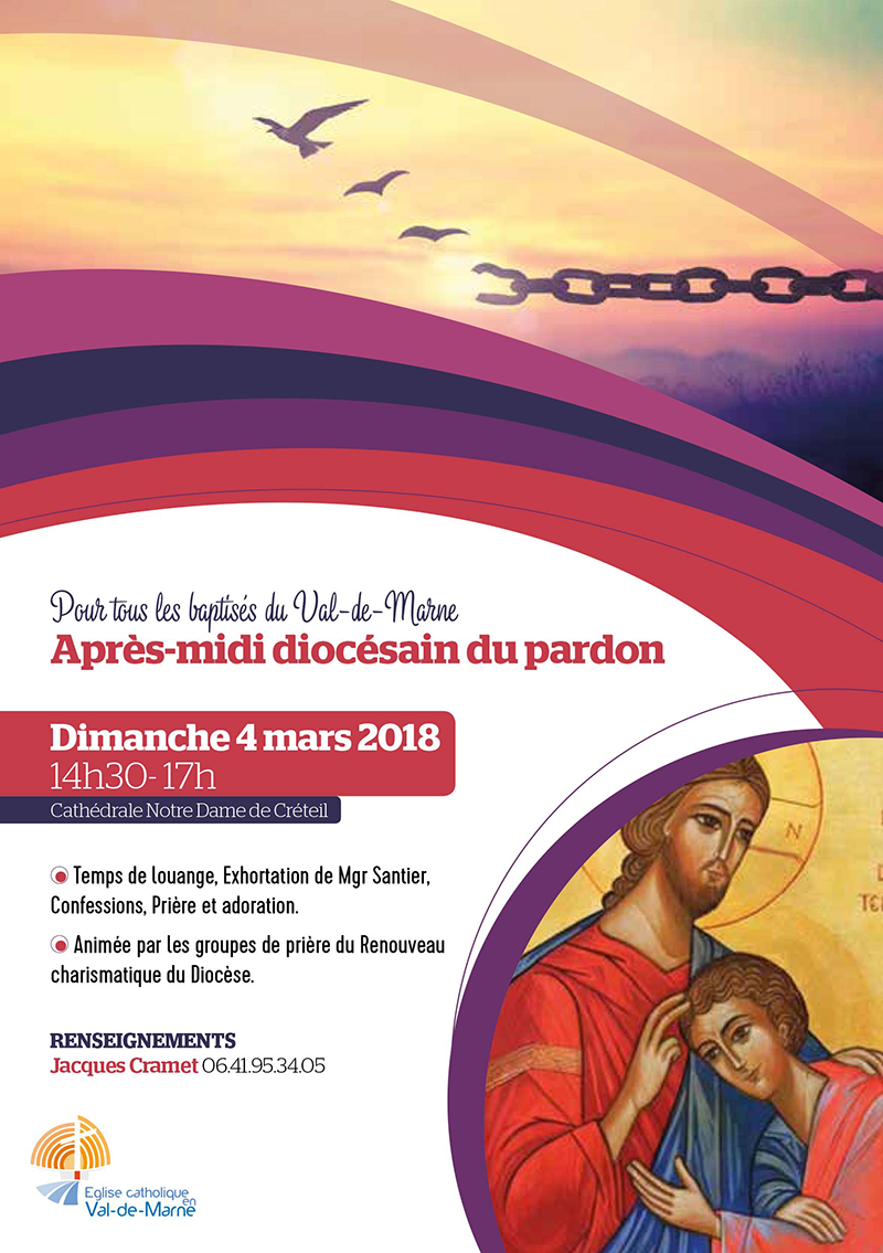 Après-midi diocésain du pardon à Créteil (94) le 4 mars 2018
