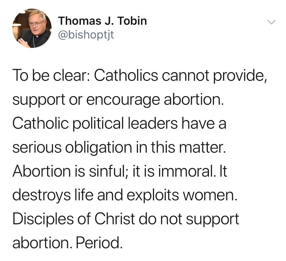 Le tweet courageux d’un évêque américain pour la défense de la vie