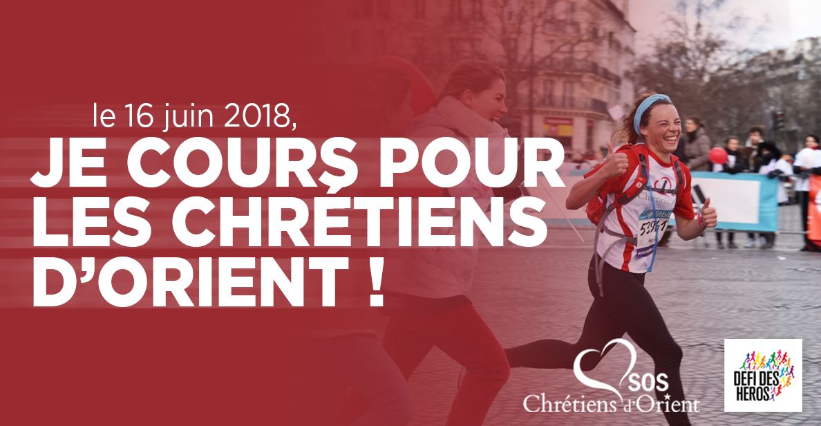 Le 16 juin 2018, participez au « Défi des Héros » pour les chrétiens d’Orient au Parc de Saint-Cloud (92)