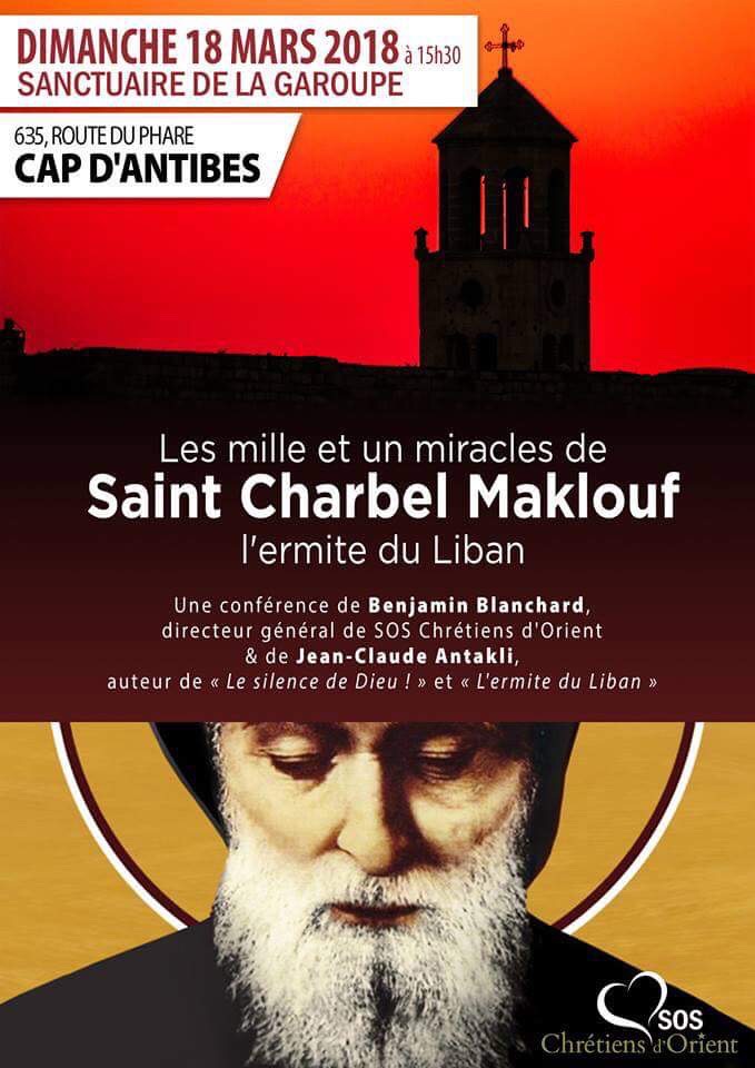 Antibes – Conférence sur Saint Charbel Maklouf